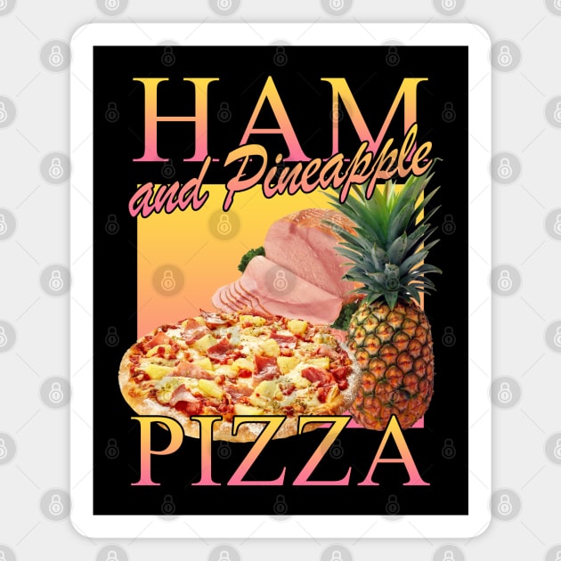 Ham And Pineapple Pizza Magnet by Three Meat Curry